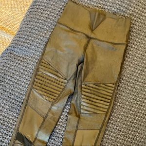 Alo Faux Leather Moto leggings